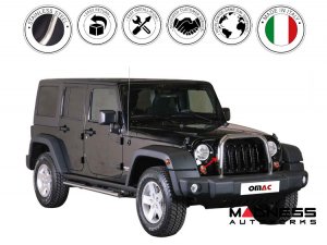 Jeep Wrangler JK Front Bumper Guard - Bull Bar - Chrome (2007-2018)